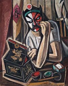 SOO PIENG CHEONG 1917-1983,MAKING UP,1951,Christie's GB 2014-11-22