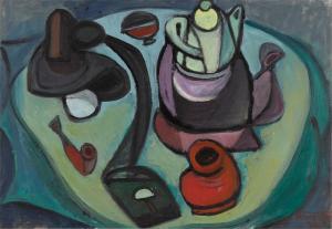 SOOSTER Ülo 1924-1970,Still Life with Pipe and Teapot,1958,Sotheby's GB 2021-12-01