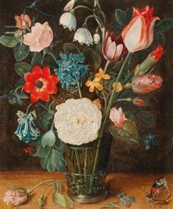 SOREAU ISAAC 1604-1644,A flower still life in a Berkemeyer glass,1638,Palais Dorotheum AT 2017-10-17