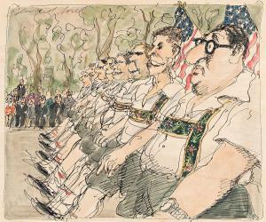 SOREL Edward 1929,Ziegler, Ruckleshouse, Kleindienst . . . March in ,Swann Galleries US 2022-12-15