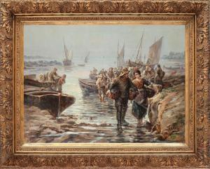 SOREL Gustave 1905-1981,Sat de pescari,Artmark RO 2016-11-24