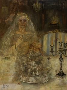 SORELLA Thérèsia Ansingh 1883-1968,The abandoned bride after Charles Dickens,Glerum NL 2007-12-03