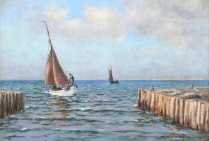 SORENSEN Lauritz 1882-1968,Fishing boats off the coast,Woolley & Wallis GB 2022-05-31