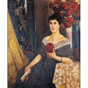 SORIANO BUHIGAS CARLOS 1885-1978,Retrato de Doña Ana GarcíaMariscal,1917,Subastas Segre 2010-09-21