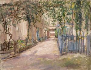 SORINE SAVELY ABRAMOVICH 1878-1953,A Sunny Alley,1926,MacDougall's GB 2024-04-10