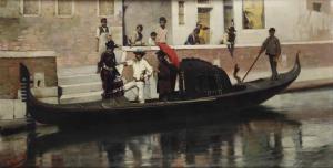 SORIO Luigi 1838-1909,Figure su gondola,Cambi IT 2021-03-16
