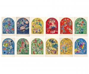 SORLIER Charles,Twelve Maquettes of Stained Glass Windows for Jeru,1964,Christie's 2023-11-15