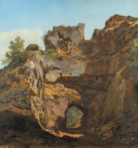 SORMANI Paul 1817-1877,Jeune homme dans les rochers,Osenat FR 2013-04-07