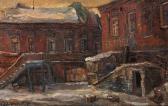 SOROKIN SERGEI 1950,In the Yard on Strelka,1993,Shapiro Auctions US 2013-02-16