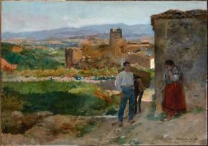 SOROLLA Y BASTIDA Joaquin 1863-1923,Ruinas de Buñol o La despedida,1895,Alcala ES 2023-12-21