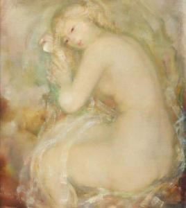 SOROUJOUN sultana 1900-1961,Nude Girl,Tiroche IL 2021-03-13