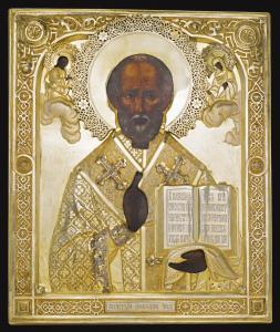 SOSIN Aleksei,Saint Nicholas the Miracleworker,1884,Sotheby's GB 2015-12-01