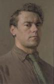 SOSNOVSKI Vladimir,Portrait of a man, bust-length, in a brown shirt a,1954,Christie's 2007-04-15
