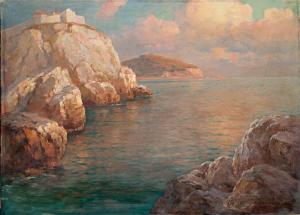 SOSNOVSKIJ Arsenij Petrovic 1895-1967,Rocky sea bay,Nagyhazi galeria HU 2015-12-16
