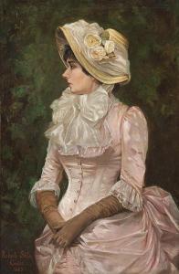SOTO roberto 1926-1986,Retrato de dama con sombrero,1883,Subastas Segre ES 2017-09-19