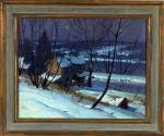 Sotter George William 1879-1953,Bucks County, Nocturnal winter landsca,Alderfer Auction & Appraisal 2007-03-09