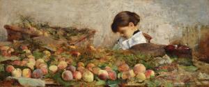 SOTTOCORNOLA Giovanni 1855-1917,The Young Peach Seller,1888,Palais Dorotheum AT 2023-10-24