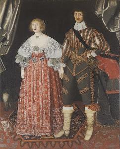 SOUCH John 1593-1645,portrait of lord and lady poulett of hinton saint ,Sotheby's GB 2004-07-07