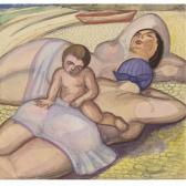 SOUDEIKINE Serge Iurevich 1883-1946,ON THE BEACH,Sotheby's GB 2008-04-15