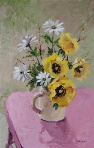 SOULET Francoise 1900-1900,Yellow Poppies,Hindman US 2008-07-15