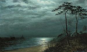 SOUSLOFF Daniel 1900-1900,Nocturne landscape with lake,Christie's GB 2007-09-12