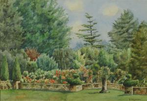 SOUSTER Ernest George W 1882-1953,vedute di giardini e ville,Cambi IT 2010-12-15