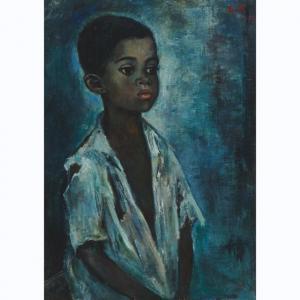 SOUTER ROBERTSON Joan 1903-1994,PORTRAIT OF YOUNG BOY,1959,Waddington's CA 2021-09-30