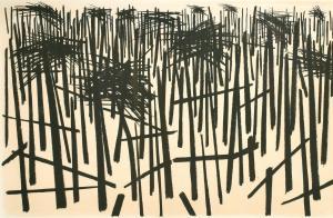 SOUTHALL Andrew 1947,Black lines abstract,1988,John Nicholson GB 2022-11-20