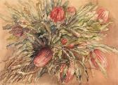 SOUTHERN Muriel 1890-1969,BANKSIA FLOWERS,GFL Fine art AU 2018-03-11