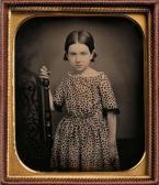 SOUTHWORTH SCHOOL (XIX) 1843-1863,A Young Girl Holding on to a Chair,Skinner US 2014-05-16