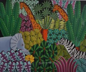 SOUVENIR DANIEL,Giraffe and Zebra,John Nicholson GB 2011-11-25