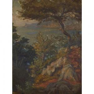 Souverbie Jean 1891-1981,PAYSAGE DE LA CÔTE D'AZUR,1910,Tajan FR 2024-02-06