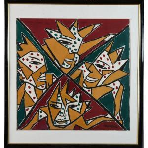 SOUVRAZ Jean Paul 1948,Projet de foulard,Herbette FR 2018-11-25