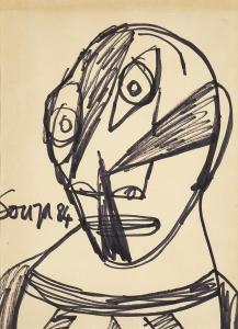Souza Francis Newton 1924-2002,Untitled (Head),1984,Christie's GB 2024-03-27
