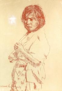 SOUZA PASCOAL FORTUNATO 1928-2010,portrait of a woman,Ewbank Auctions GB 2020-10-08