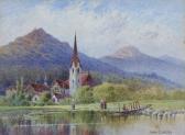SOWDEN John 1838-1936,'Fluellen on Lake Lucerne'; 'On the Aire at Cottingley',Bonhams GB 2008-02-26