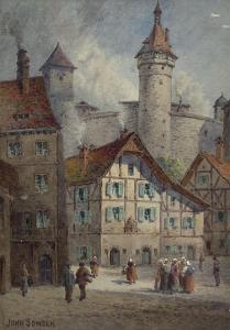 SOWDEN John 1838-1936,Unnoth Castle at Schaffhausen,Duggleby Stephenson (of York) UK 2024-01-05