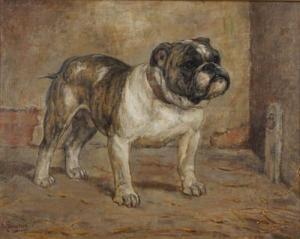 SOWERBY Kate 1883-1900,Portrait of a bulldog,Bonhams GB 2012-03-06