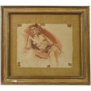 SOYER Moses 1899-1974,Nude,Pook & Pook US 2017-05-01