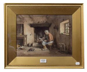 SOYER Paul Constant,A rustic interior scene depicting a man in front o,Tennant's 2021-11-05