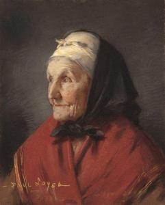 SOYER Paul Constant 1823-1903,Portrait de femme,Cornette de Saint Cyr FR 2011-12-14