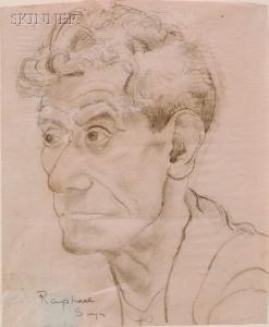 SOYER Raphael 1899-1987,Portrait of a Man,Skinner US 2008-06-28