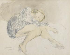 SOYER Raphael 1881-1961,RECLINING WOMAN,Sotheby's GB 2018-10-02