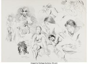 SOYER Raphael 1899-1987,Studies with Self-Portrait,Heritage US 2024-04-11