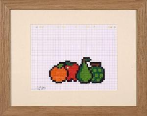 SPACE INVADER 1969,Nature morte aux 4 fruits,2013,Artcurial | Briest - Poulain - F. Tajan 2016-10-25