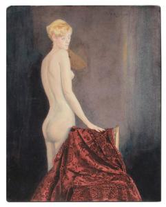 SPADER William Edgar 1875-1954,Blonde Female Nude,Burchard US 2012-10-21