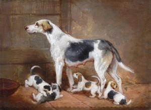 SPALDING G 1800-1800,Hound and pups,Woolley & Wallis GB 2014-06-04