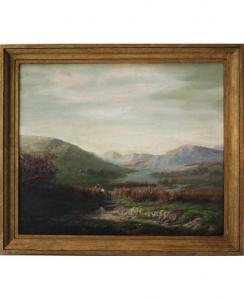 SPALLA LUIGI 1836-1907,Paesaggio montano con armenti,1859,Eurantico IT 2021-04-27