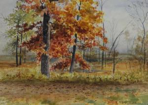 SPANGLER C.D 1933,AUTUMN LANDSCAPE and COASTAL SCENE - OCEAN,Potomack US 2011-11-19