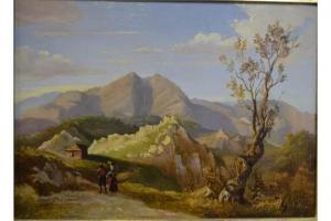 SPANISH SCHOOL,Figures in a rugged mountainous landscape,Andrew Smith and Son GB 2015-10-27